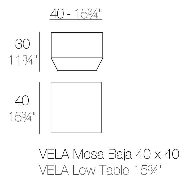 Vela Resin Coffee Table