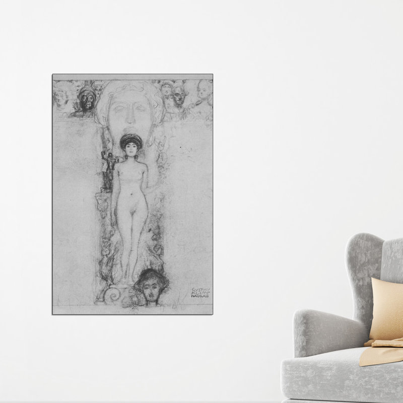 Gustav Klimt - Wrapped Canvas Print, 90cm H x 60cm W x 1.8cm D