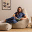 Dalton Corduroy XL Recliner Bean Bag and Footstool-118322730