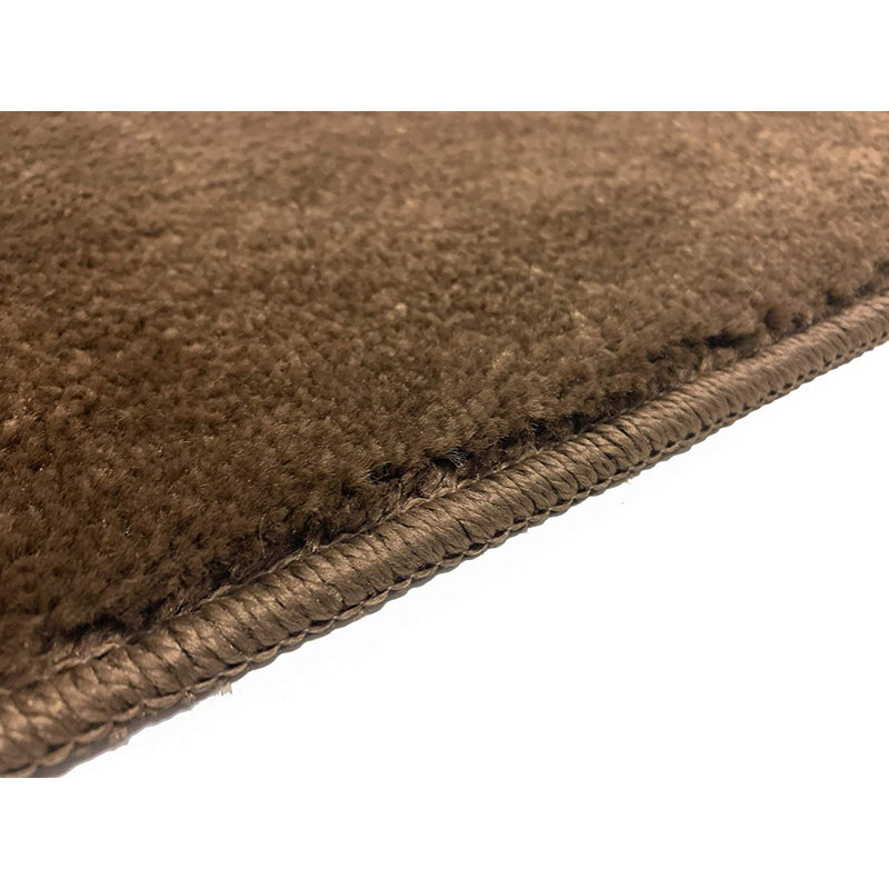 Tapis beige foncé Schulter, taille personnalisée par pieds, Tapis de couloir 2 pi 2 po x 7 pi