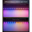 98,4 pi Contrôle de luminaire à DEL intégré intelligent à changement de couleur intelligent Bluetooth RVBW avec application / télécommande-130907002