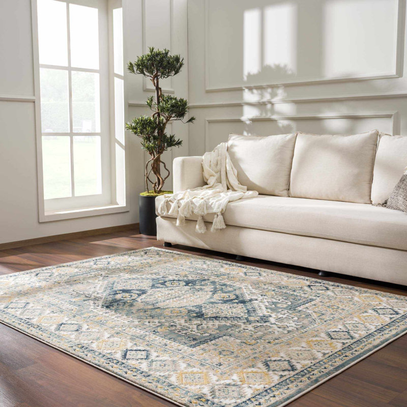 Brenda Moroccan Beige Area Rug, Rectangle 7'10" x 10'