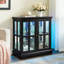 Grande armoire d'appoint avec porte en verre-1436173192