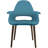 Robelmont Set of 2 Dining Chairs - Mid-Century Modern Upholstered Armchairs with Dark Wood Legs - Kitchen & Dining Room Accent Chairs-2130653504-2113300262