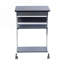 Chariot roulant pour ordinateur portable avec rangement, graphite