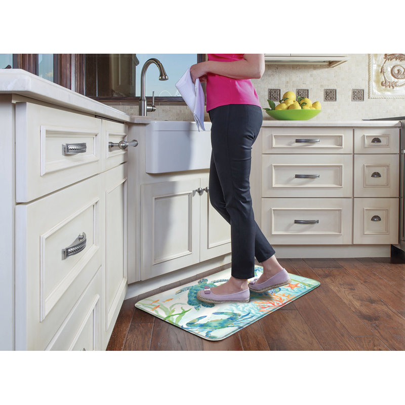 Ruvalcaba Memory Foam Water Resistant Anti-Fatigue Non-Skid Kitchen Mat