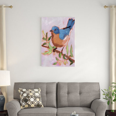 "Painted Bird I" par Jennifer Paxton Parker, reproduction d’art sur toile tendue