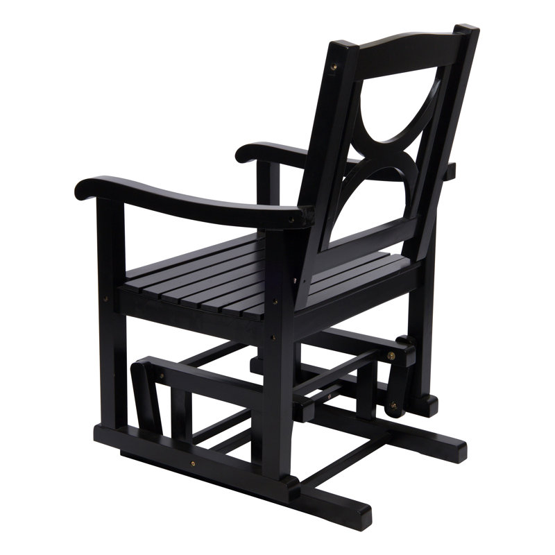 Chaise berçante Delarion, Noir