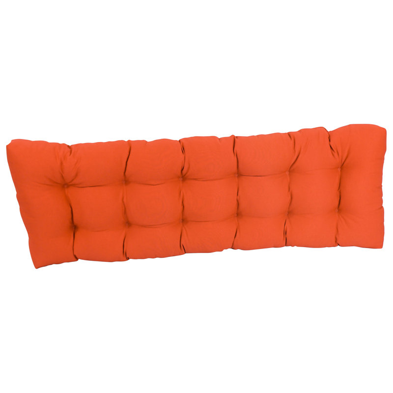 Outdoor 4.5'' Bench Seat Cushion, 46" W x 19" D, Tangerine Dream