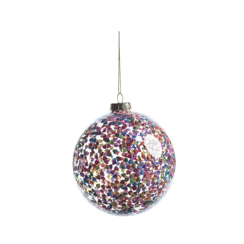 Ornement boule sequin pentagone