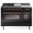 ILVE Nostalgie II Series 48 inch Dual Fuel Range with 5 Sealed Burners, Griddle, Frenchtop (Glass Door)-98196543-98196582