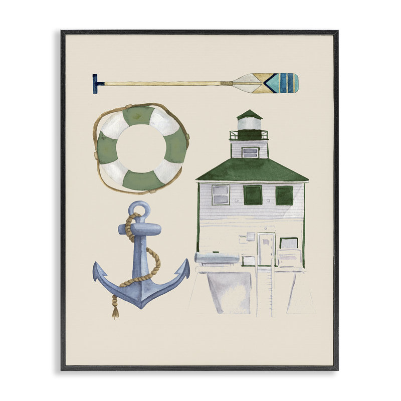 Art nautique et giclée par Brooke Pajkurich, Giclée encadrée noir minuit, H 14 po x l 11 po