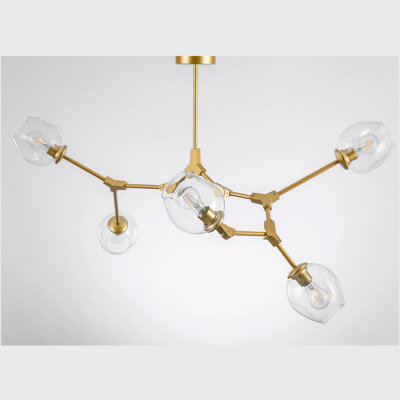 Yarra 5 - Light Gold Unique/Statement Pendant