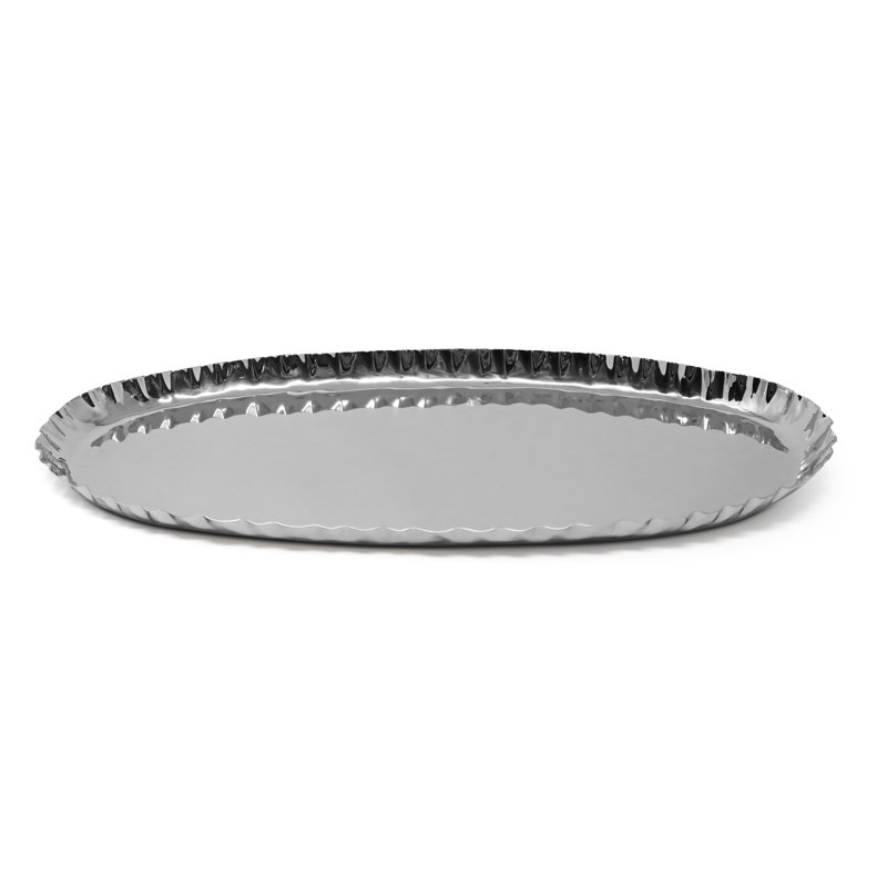 Plateau oblong 17,5 po Everly Quinn, Argent