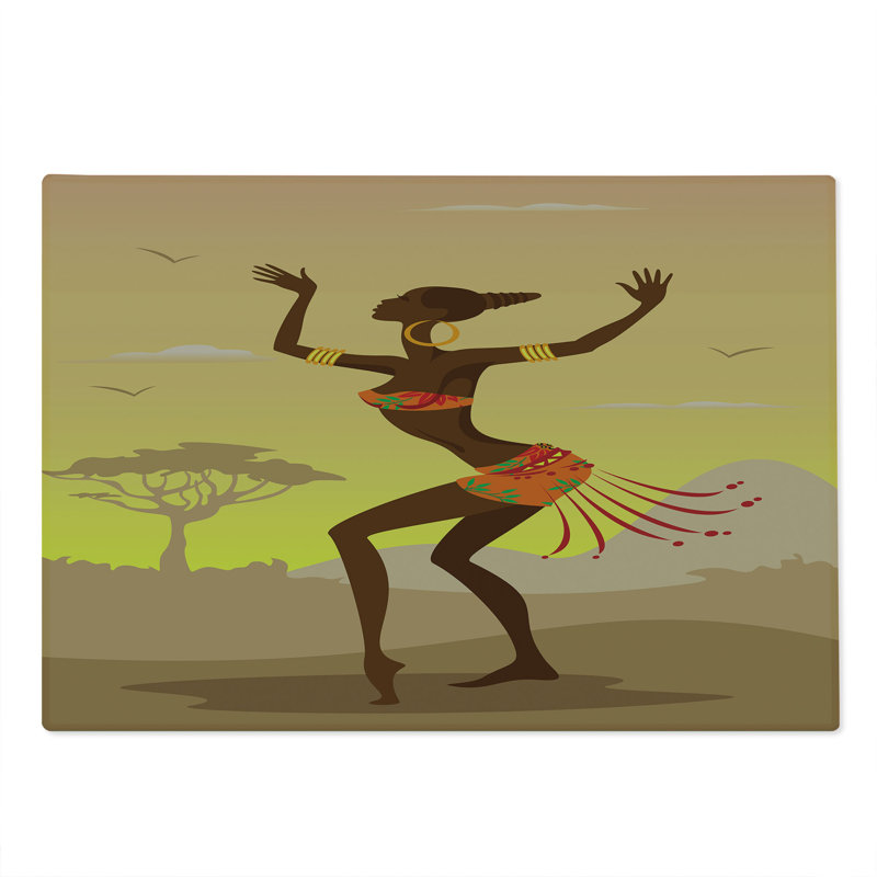 Ambesonne Afro Cutting Board Large Size Amazon Lady Brown Cocoa