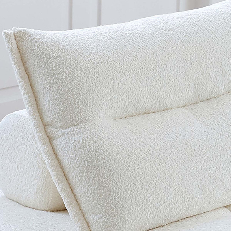 Modular Combination Of Beancurd Block Fabric Sofa 2 - Piece Living Room Set