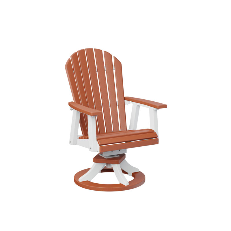 Chaise de salle à manger pivotante Decarri, Orange mangue