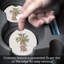 Ensemble de 2 sous-verres de voiture en pierre Floral Faith