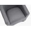 Fauteuil demi-tonneau pivotant en lin avec repose-pieds-733757784