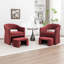 Fauteuil demi-tonneau rembourré avec repose-pieds-738636738