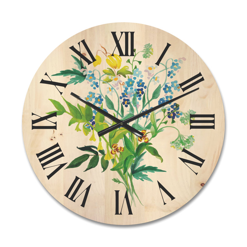 Horloge murale Meadow Flowers, Moyen