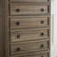 Commode moderne à 6 tiroirs, commodes pour la chambre à coucher, grande commode de rangement et vêtements de rangement - poignée facile à tirer, bordures texturées-1534722766