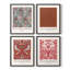 William Morris, reproduction d'art encadrée - ensemble de 4-1755840411-1755840409