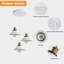 Vintage 3-Light White Iron Cone Pendant Ceiling Light