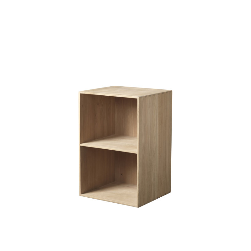 Mogens Kock B98 Solid Wood Bookcase, (2 Shelves) 14.17"H x 21.26"W x 12.6"D