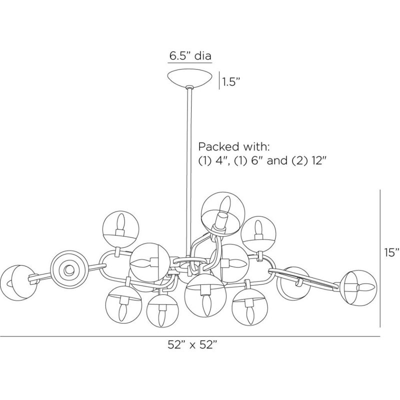 Hadly 16 - Light Chandelier