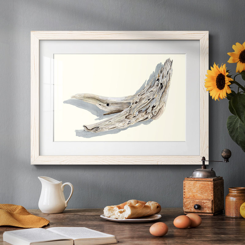 Étude Driftwood III, H 18 po x l 26 po x P 1,5 po, Blanc