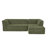 106" L-Shaped Modular Sectional Sofa With Chaise For Living Room, Chenille Upholstered Boneless Couches With Wave-Shaped Armrest, No Pillows Included-912961862