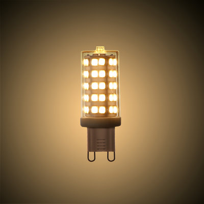 4 ampoules à DEL (G9 équivalentes à 40 watts), ampoule à intensité variable, culot G9 / blanc chaud (3000K) blanc chaud (3000K)