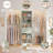38.9-48.9”Closet System With Adjustable Rods & Drawers-1817255206