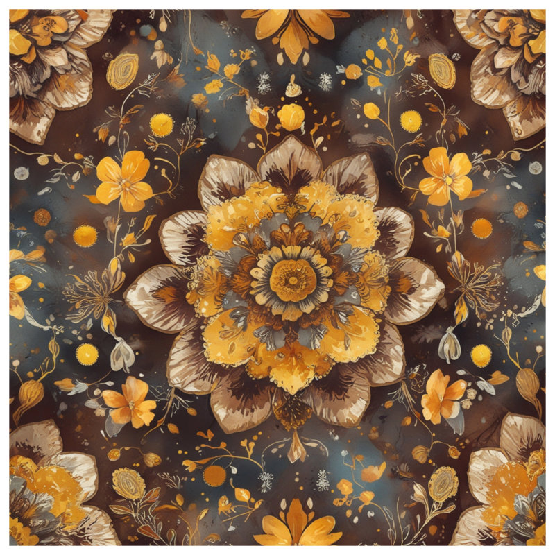 Rideaux Mandala, 50" x 92" - 1 Panel, Transparent