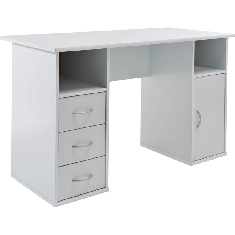 Navarro Computer Desk, White