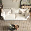 92,88 po beige avec revêtement luxueux et assise profonde, pour un siège de chambre à coucher confortable-1874445542