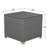 Meta Wicker Side Table With Storage