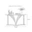 Console demi-cercle en bois massif-109006877