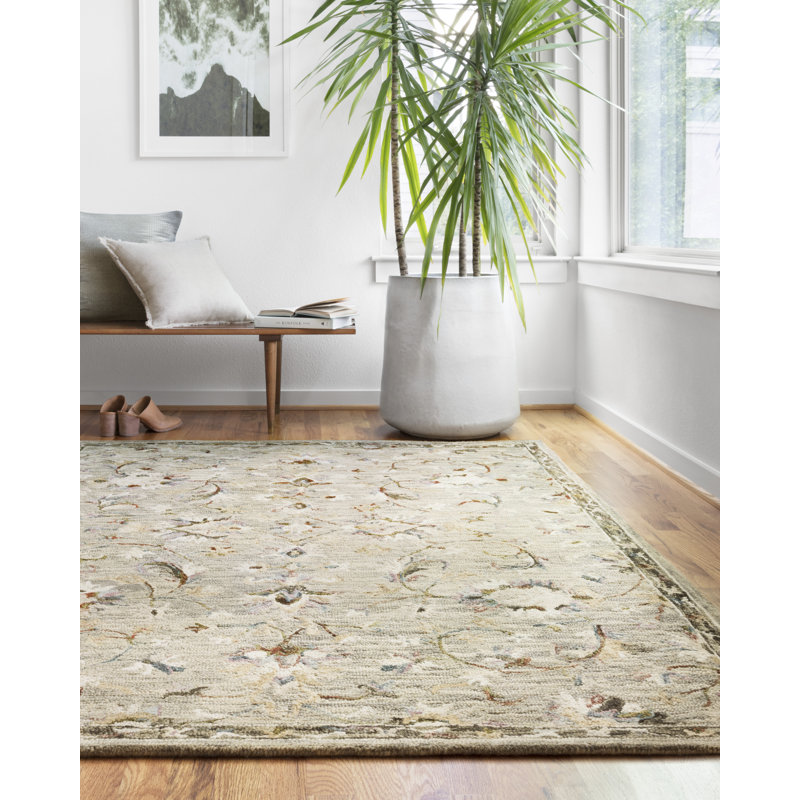Gabrielo Wool Oriental Indoor Rug, Rectangle 7'9" x 9'9"