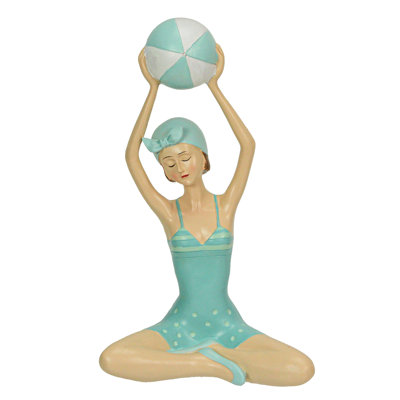 Figurine de maillots de bain fille de plage rétro
