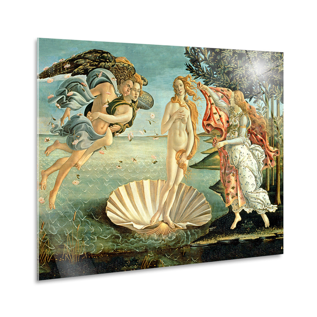 Glasbild Die Geburt der Venus von Sandro Botticelli