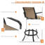 Tabouret de bar pivotant en aluminium 30 po-119534719