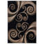 Tapis noir / brun Adonia-323574757