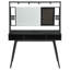 Bureau d'écriture Gunmetal avec ports USB