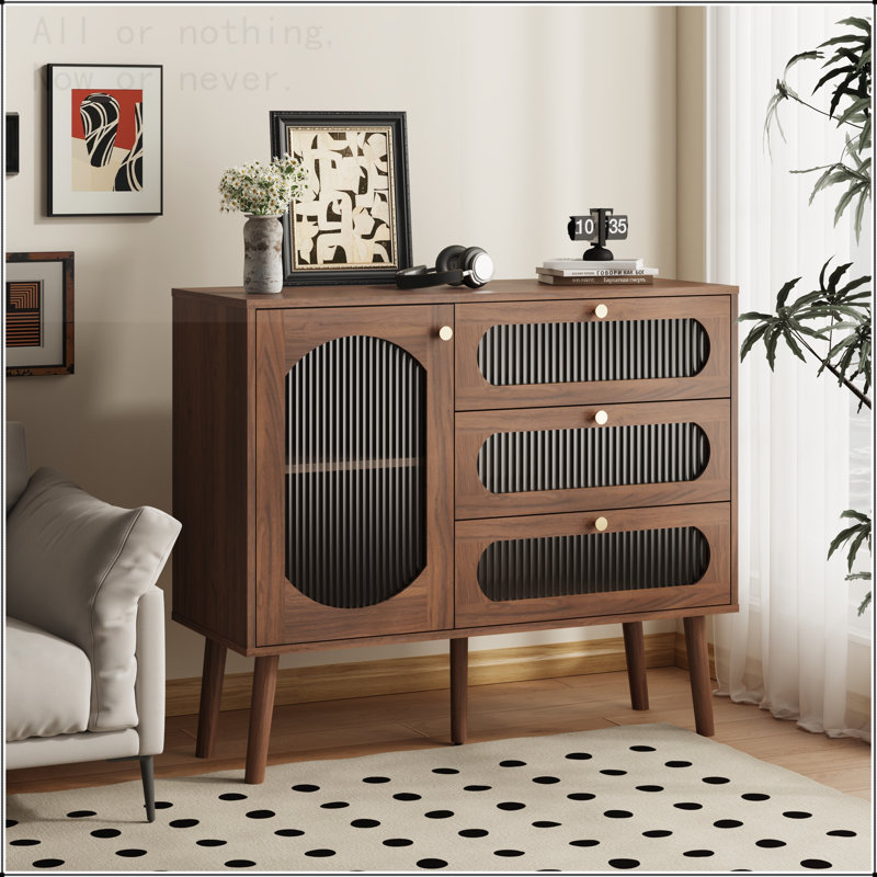 Buffet décoratif avec 3 tiroirs et porte
