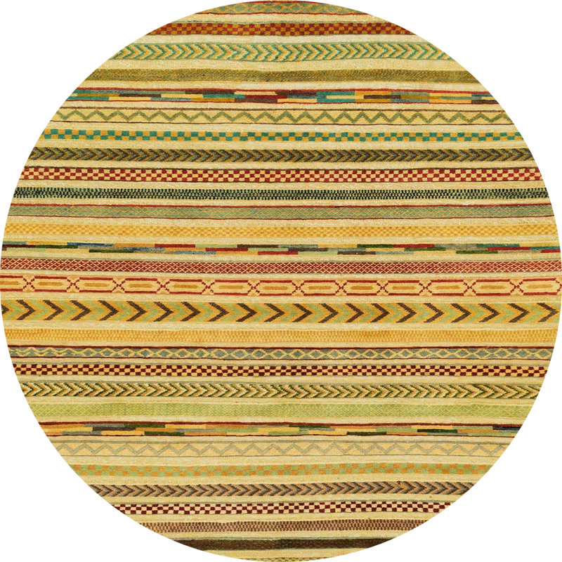Abstract Indoor Rug, Round 3'