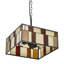 Mundelein 2 - Light Brown/Orange/Cream Square/Rectangle Pendant