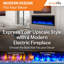 Foyer électrique linéaire SimpliFire Allusion Platinum-94384657