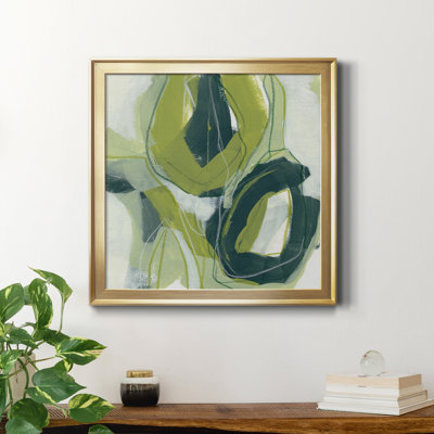 Verdigris Motion II - Toile encadrée de qualité supérieure - prête à être accrochée